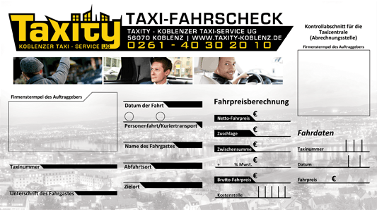 Taxity Fahrscheck